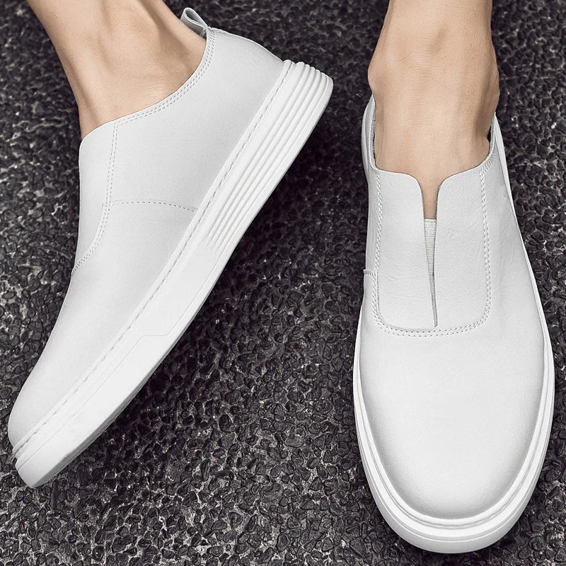 Andrew Slip-On Leather Sneakers