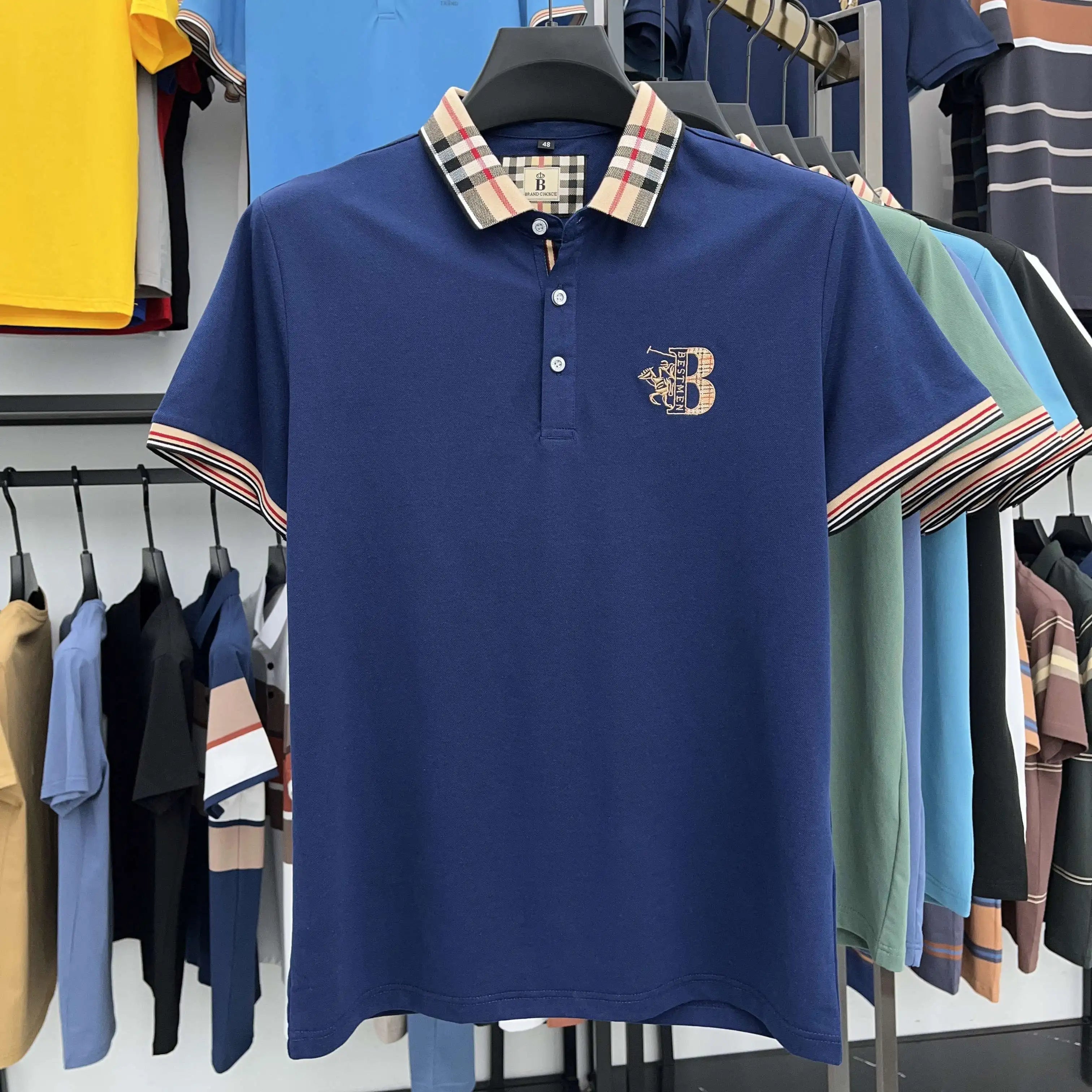 Bestmen Embroidered Polo Shirt – Elegance in Every Detail