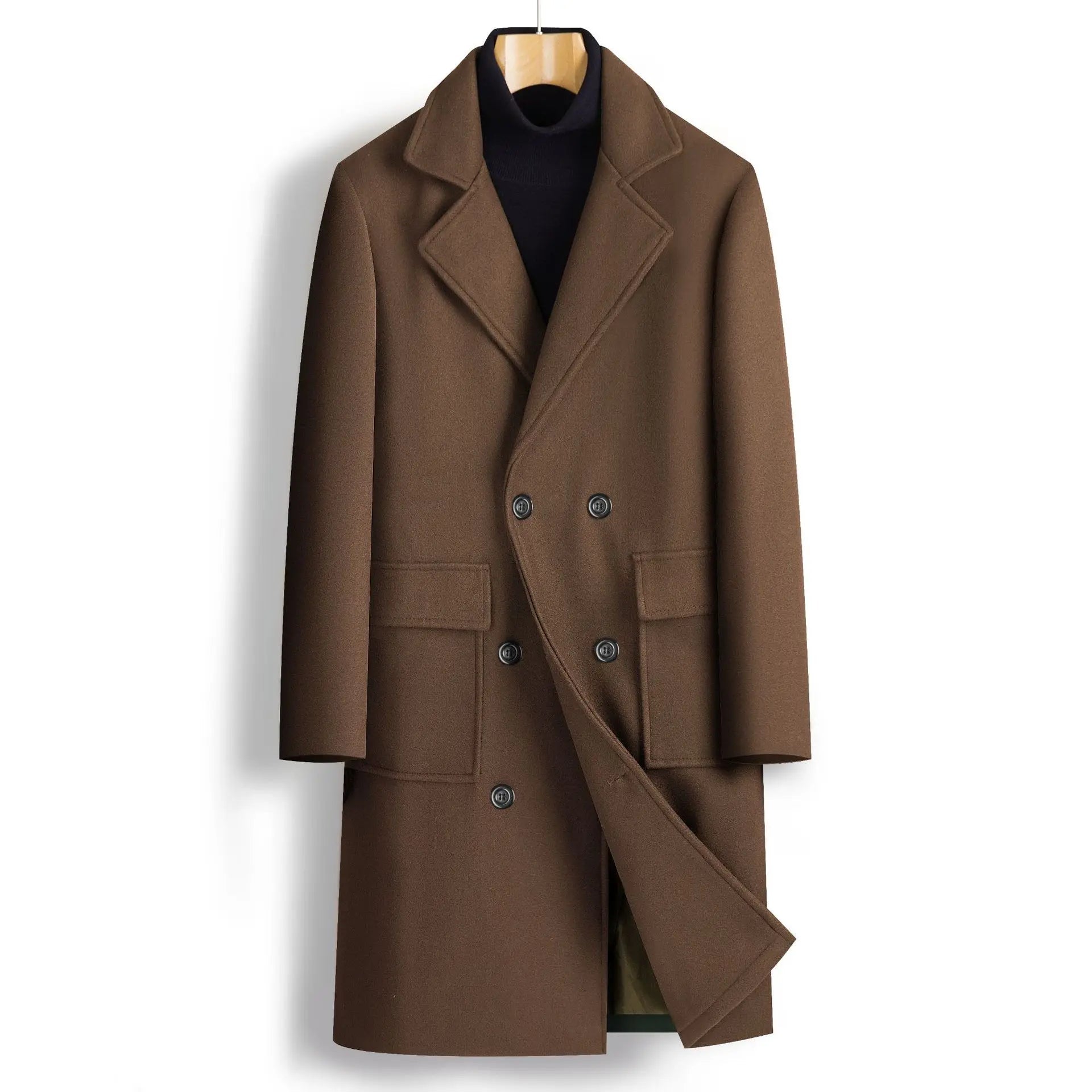 Drakes Wool Overcoat