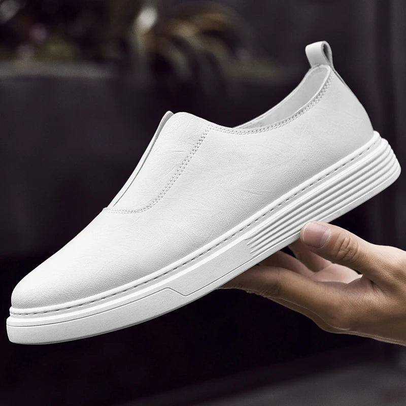 Andrew Slip-On Leather Sneakers