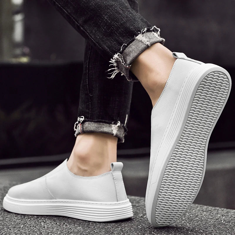 Andrew Slip-On Leather Sneakers