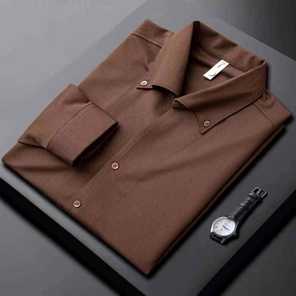 Ashridge Waffle Button-Down Shirt